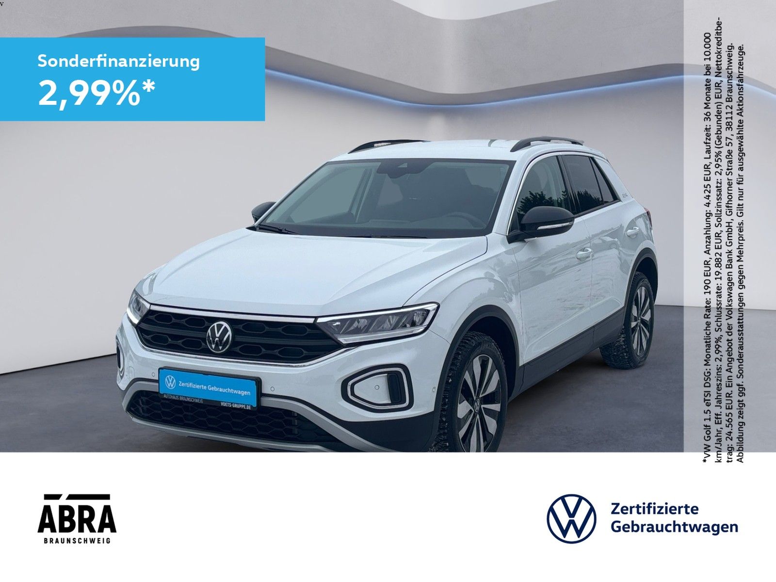 Volkswagen T-Roc 1.0 TSI Goal LED+NAVI+LANE+ACC+SIDE+APP