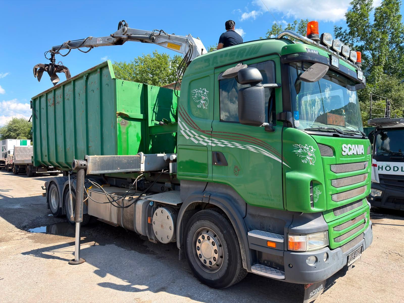 Scania R500 V8  6x2 Abroller mit PENZ 16200HL *Euro5*