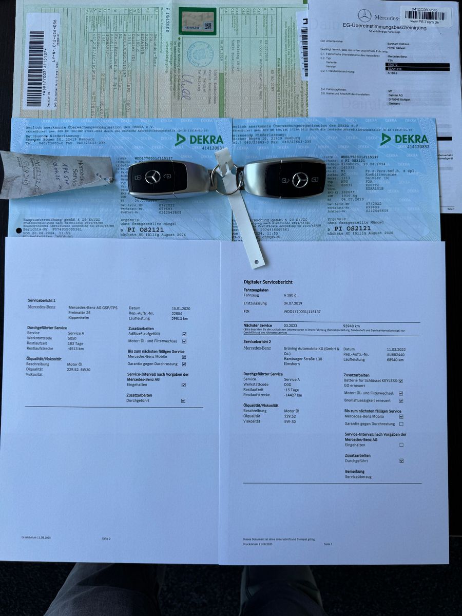 Fahrzeugabbildung Mercedes-Benz A 180 d PROGRESSIVE SPORTPAKET LED NAVI MBUX +