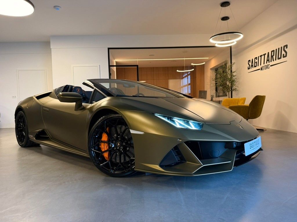Lamborghini Huracán EVO Spyder 1HD Verde Gea Lift CarbonSitz foto 1
