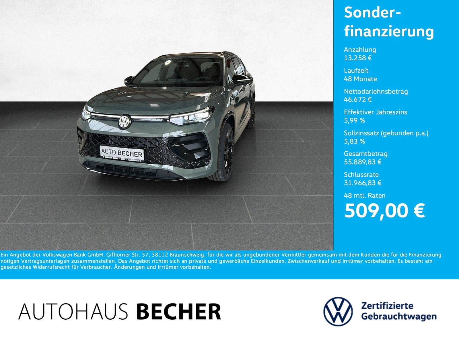 Volkswagen Tayron R Line 2.0 TDI 4MOTION DSG 7-Sitzer AHK foto 1
