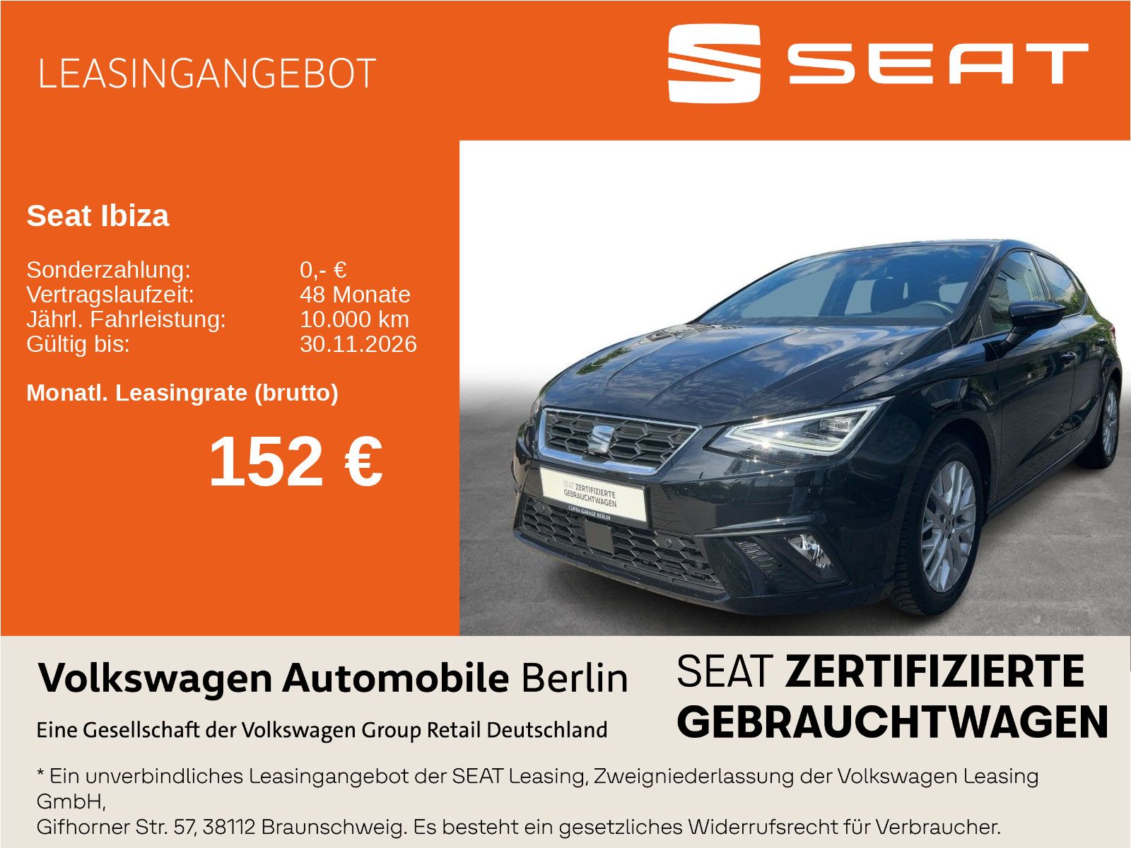 Seat Ibiza 1.0 TSI DSG FR Navi LED SHZ ACC PDC