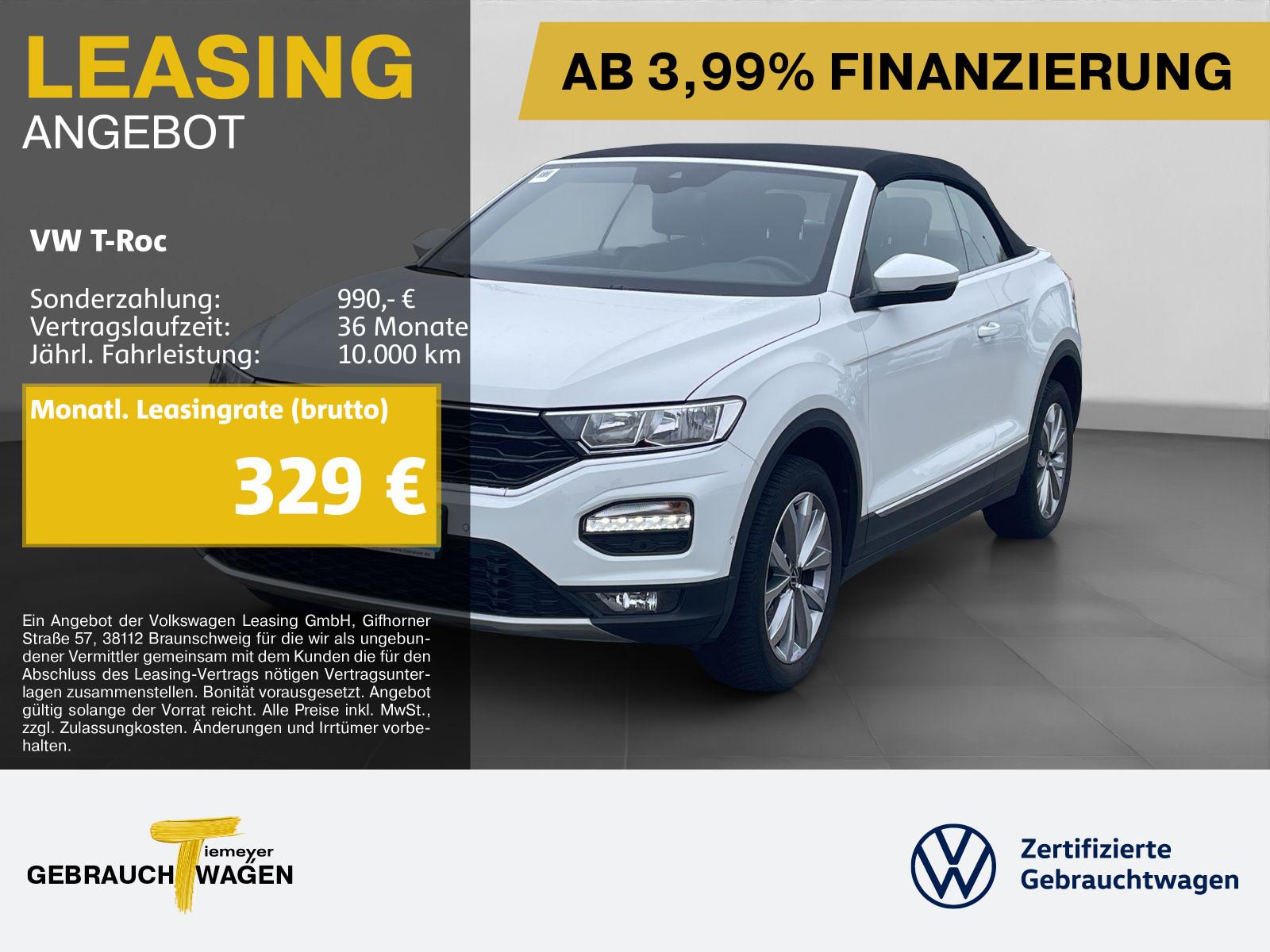 Volkswagen T-Roc Cabrio 1.0 TSI STYLE KAMERA NAVI ACC SITZH