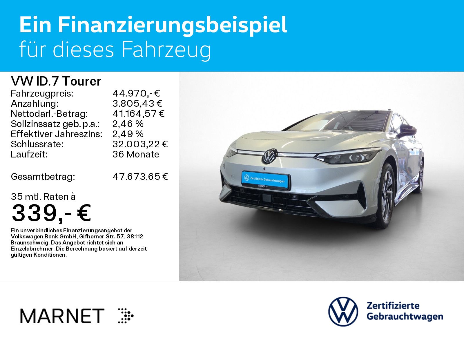 Volkswagen ID.7 Tourer Pro Navi*Wärmep.*IQ-Light*IQ-Drive*A imagem 2