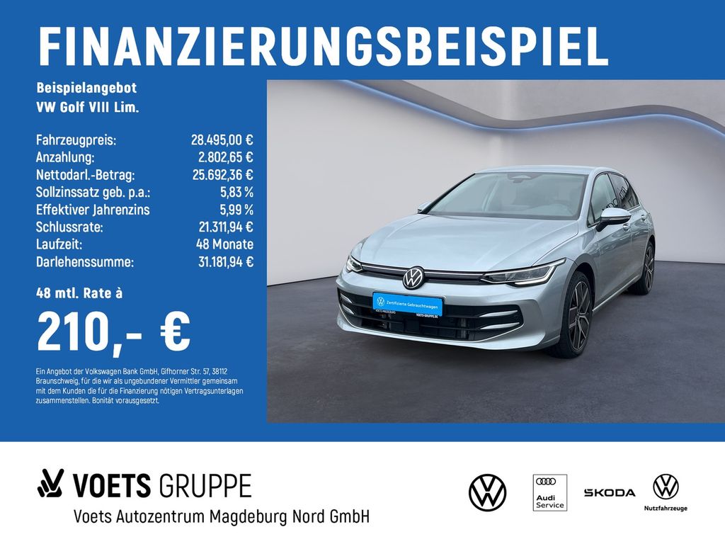 Golf VIII Lim. 1.5 eTSI DSG Life AHK+LED+18Zoll