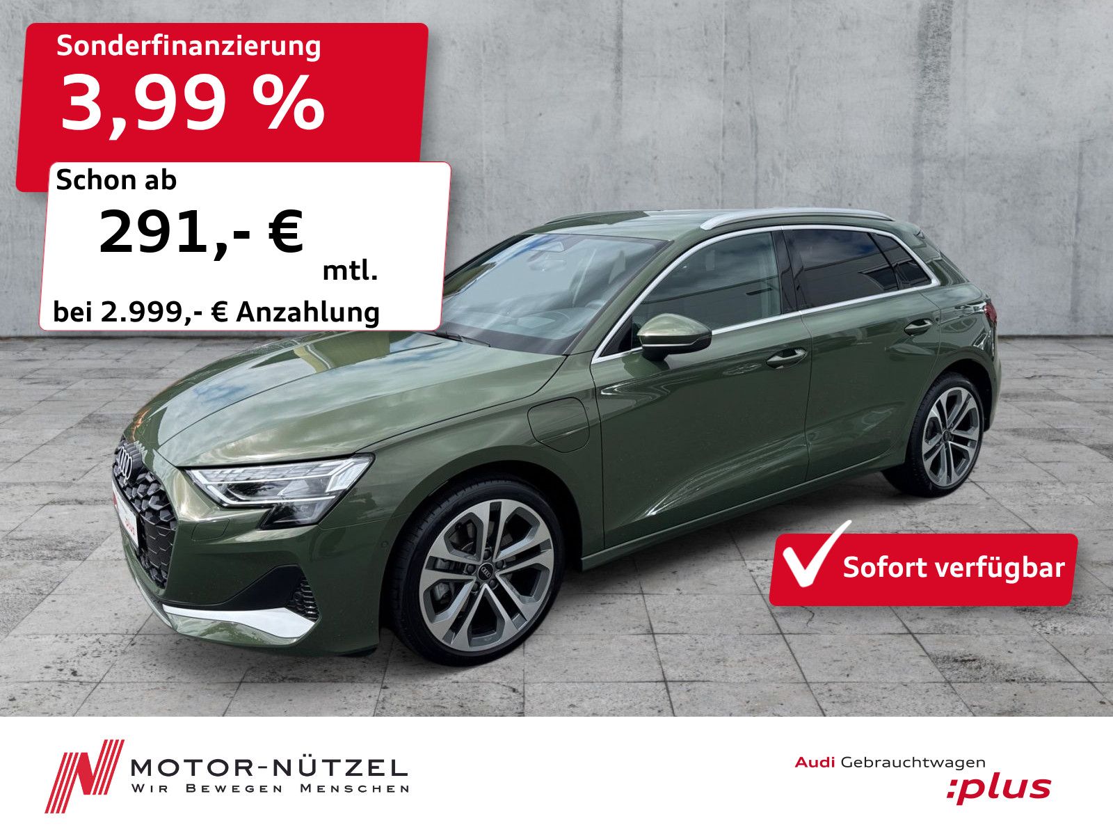Audi A3 Sportback TFSI e 150kW S-TR LED+NAVI+HuD+AHK