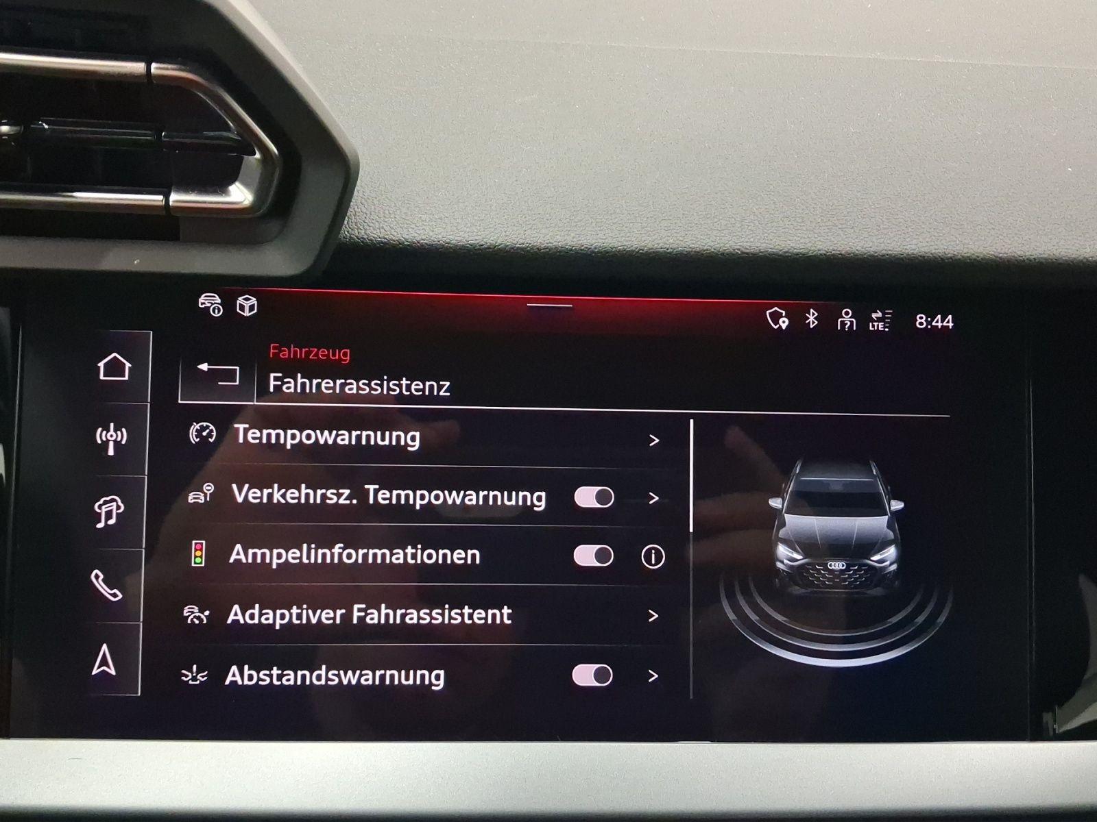 Audi A3 Sportback 30 TFSI KAMERA HuD NAVI+ SONOS SITZ, миниатюра 12