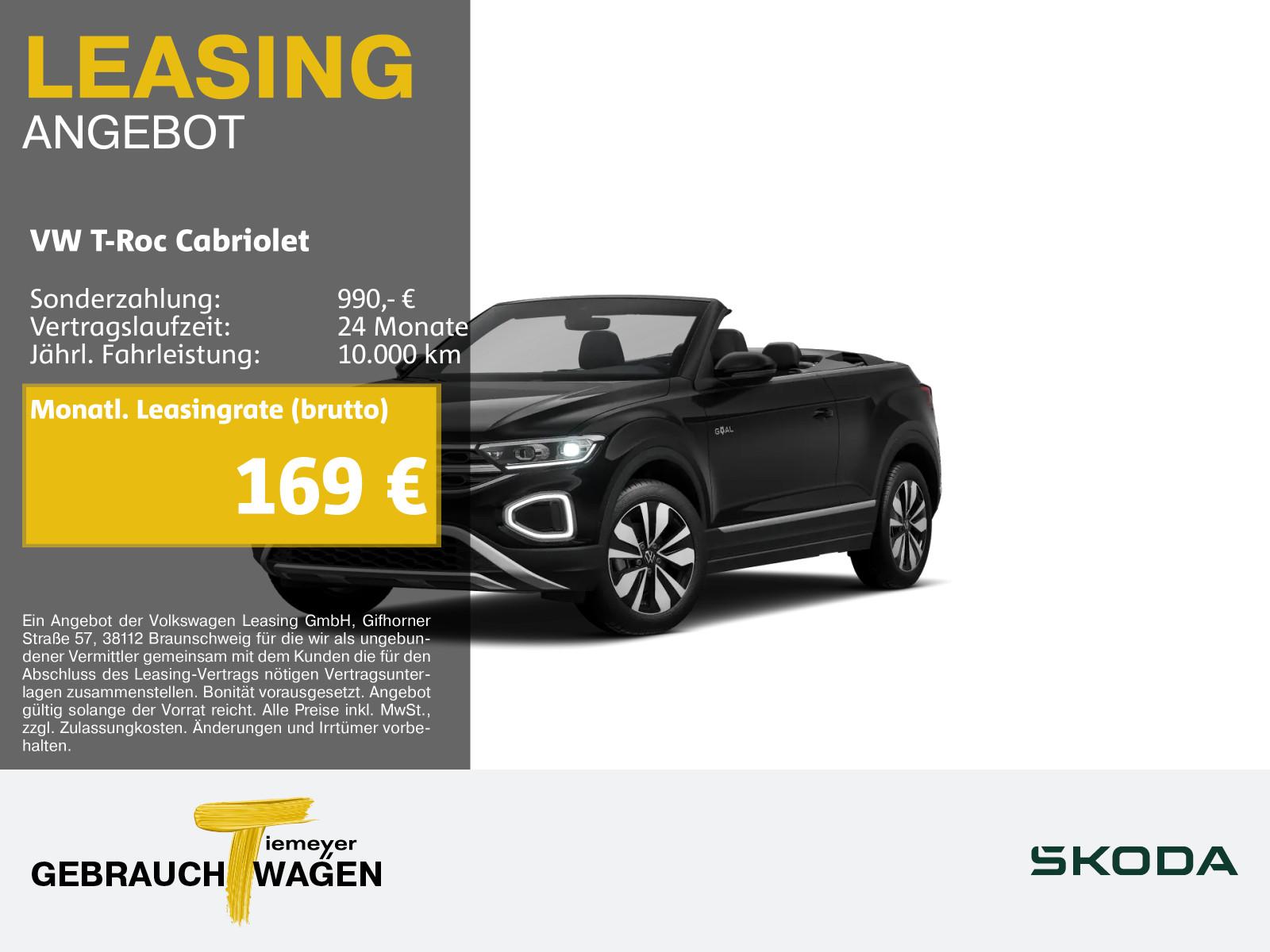 Volkswagen T-Roc Cabriolet 1.0 TSI GOAL NAVI RÜCKFAHRKAMERA