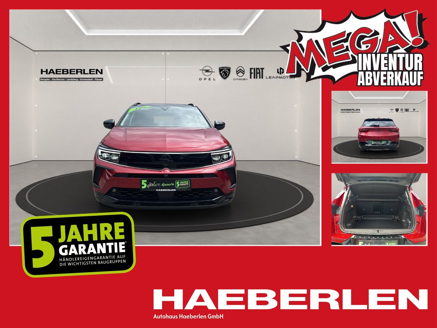 Opel Grandland 1.2 Turbo GS Line Alcantara+LED+Navi