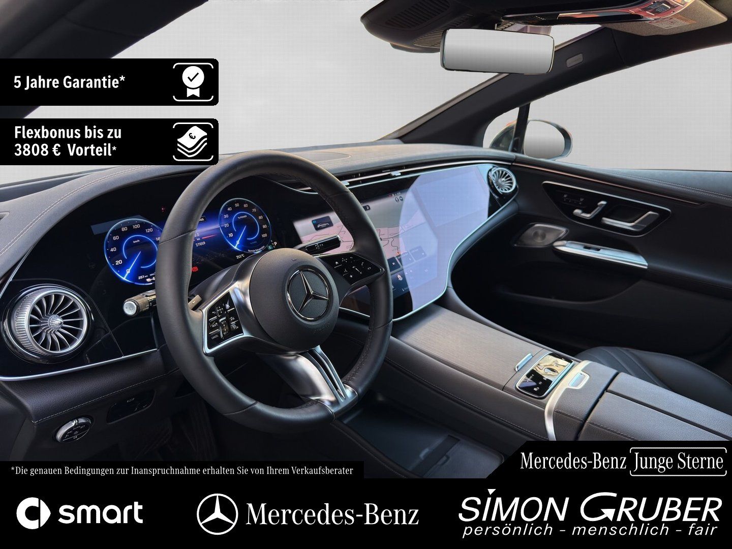 Fahrzeugabbildung Mercedes-Benz EQE 500 4M AMG Premium+ Nappa Hyper Pano Md 2025
