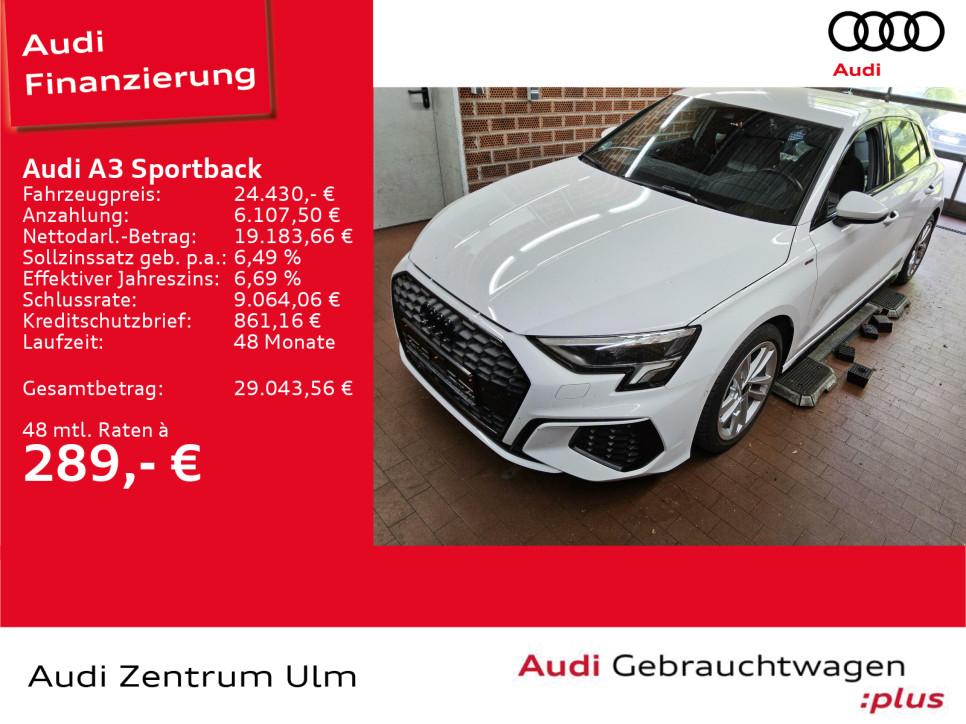 Audi A3 Sportback S line 30 TFSI LED NAV+ KAM VIRTUAL