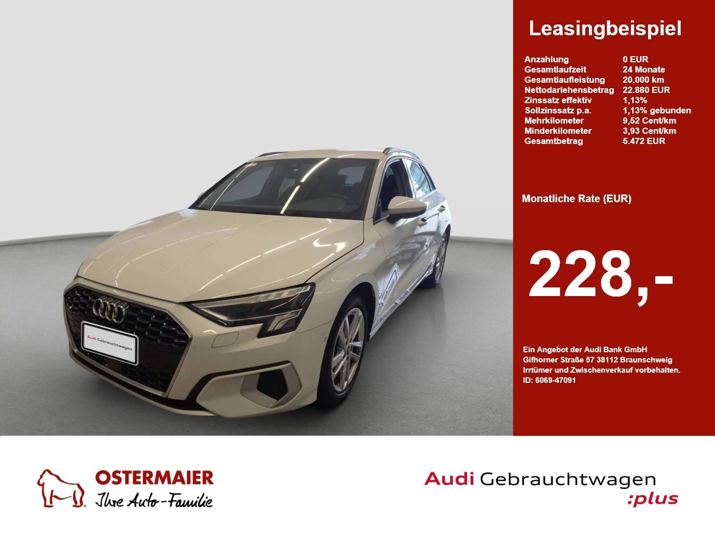 Audi A3 Sportback ADVANCED 30 TDI LED.ACC.NAVI.VIRTUA