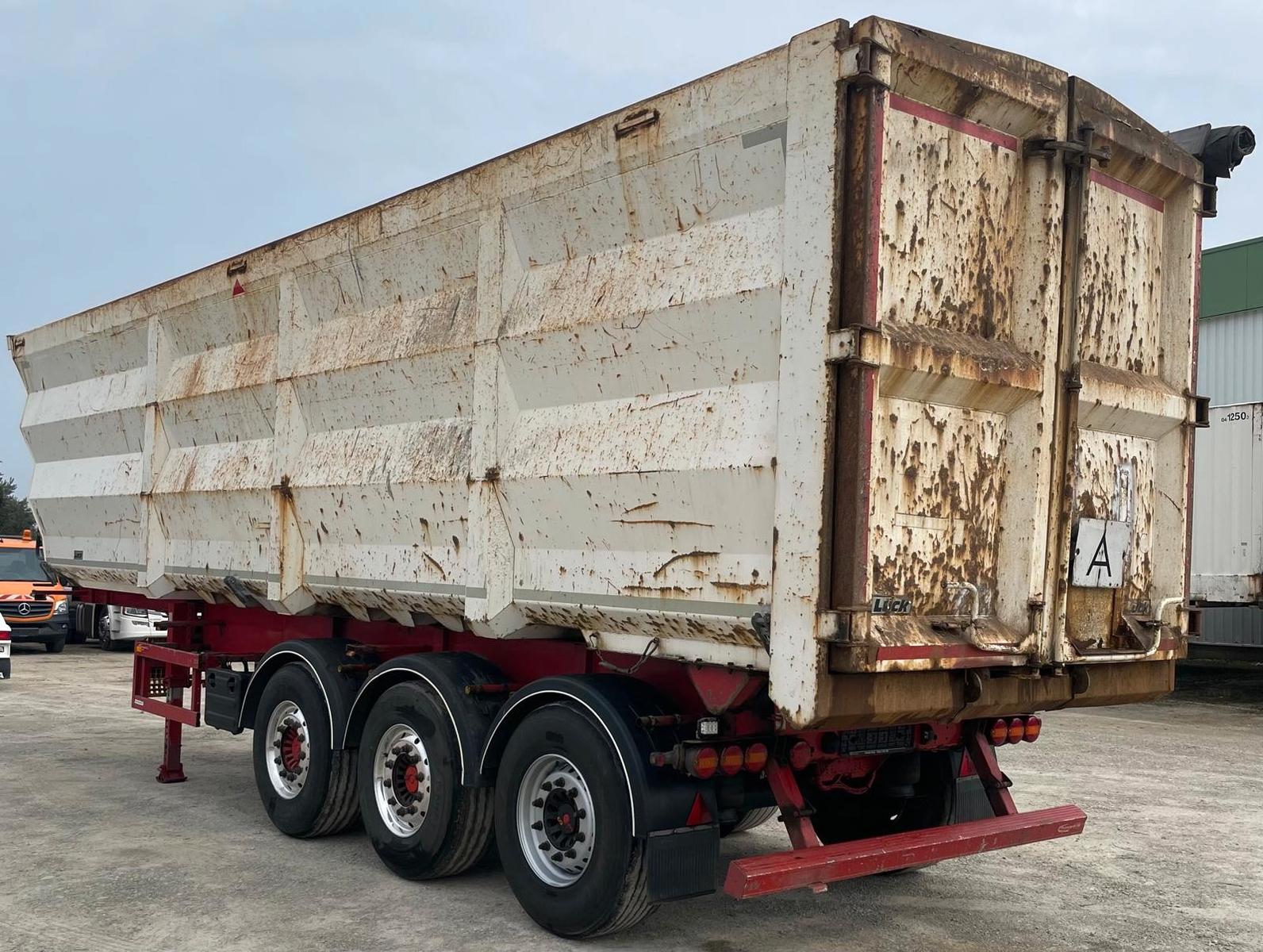 Lück SKF 35  55m³ Stahlmulde Kipper Alcoa Liftachse