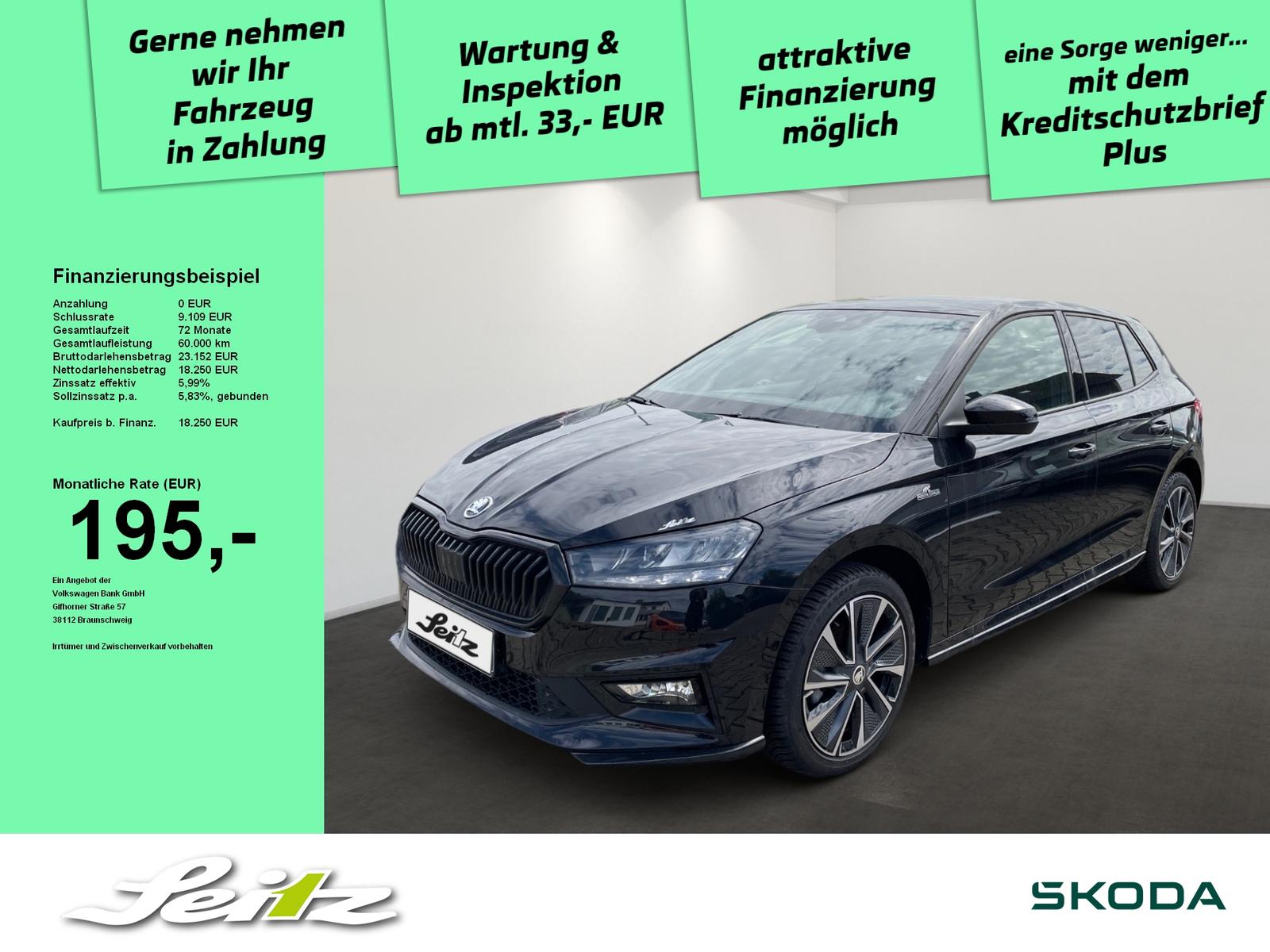 Skoda Fabia 1.0 TSI Monte Carlo *LED*KAMERA*NAVI*