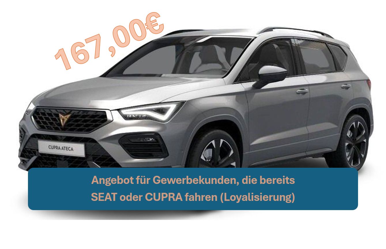 Cupra Ateca 1.5 TSI ACT 110kW DSG - Loyalisierung