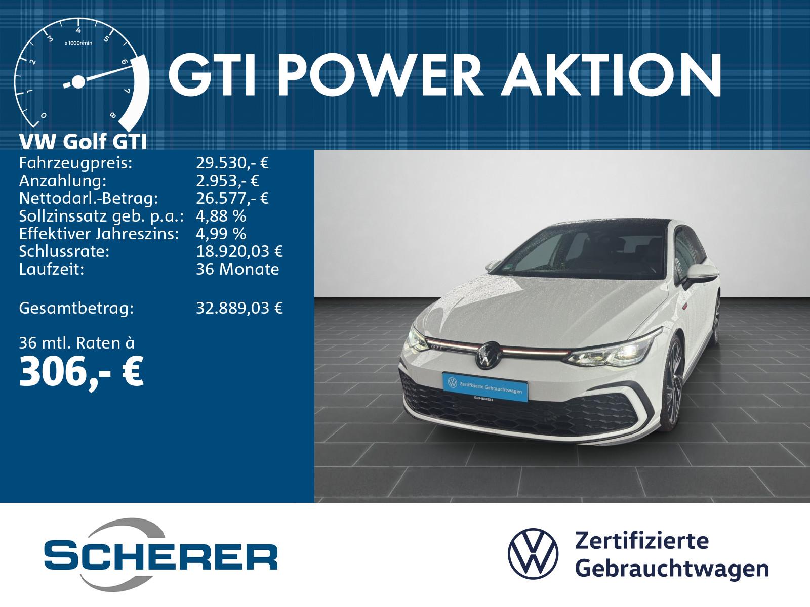 Volkswagen Golf VIII GTI 2.0 TSI DSG LED PLUS NAVI PANO 19"