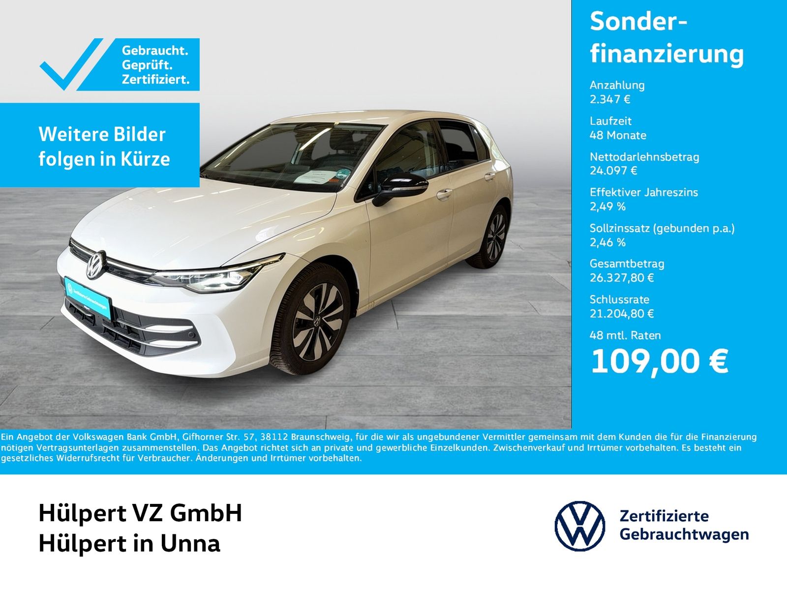 Volkswagen Golf VIII 2.0 GOAL AHK CAM ACC NAVI LED CARPLAY foto 1