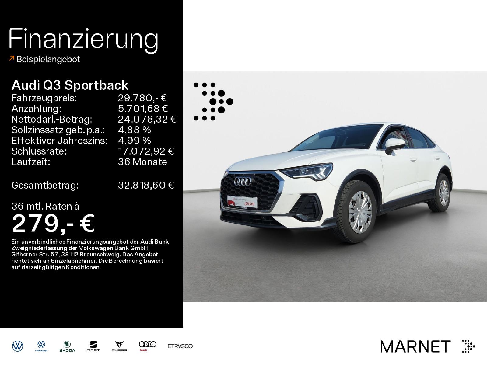Audi Q3 Sportback 35 TDI*Navi*LED*Alu*AHK*PDC*Virtual