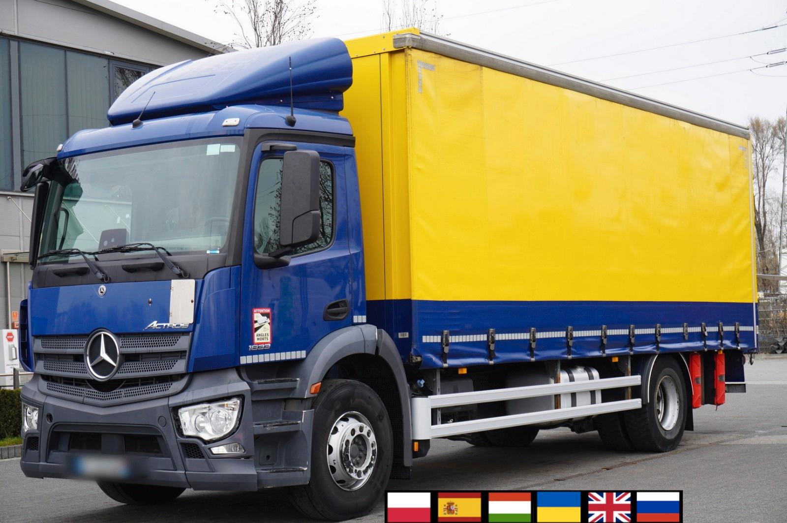 Mercedes-Benz Actros 1833 / Curtainsider 18 EPAL / 200 tho. km