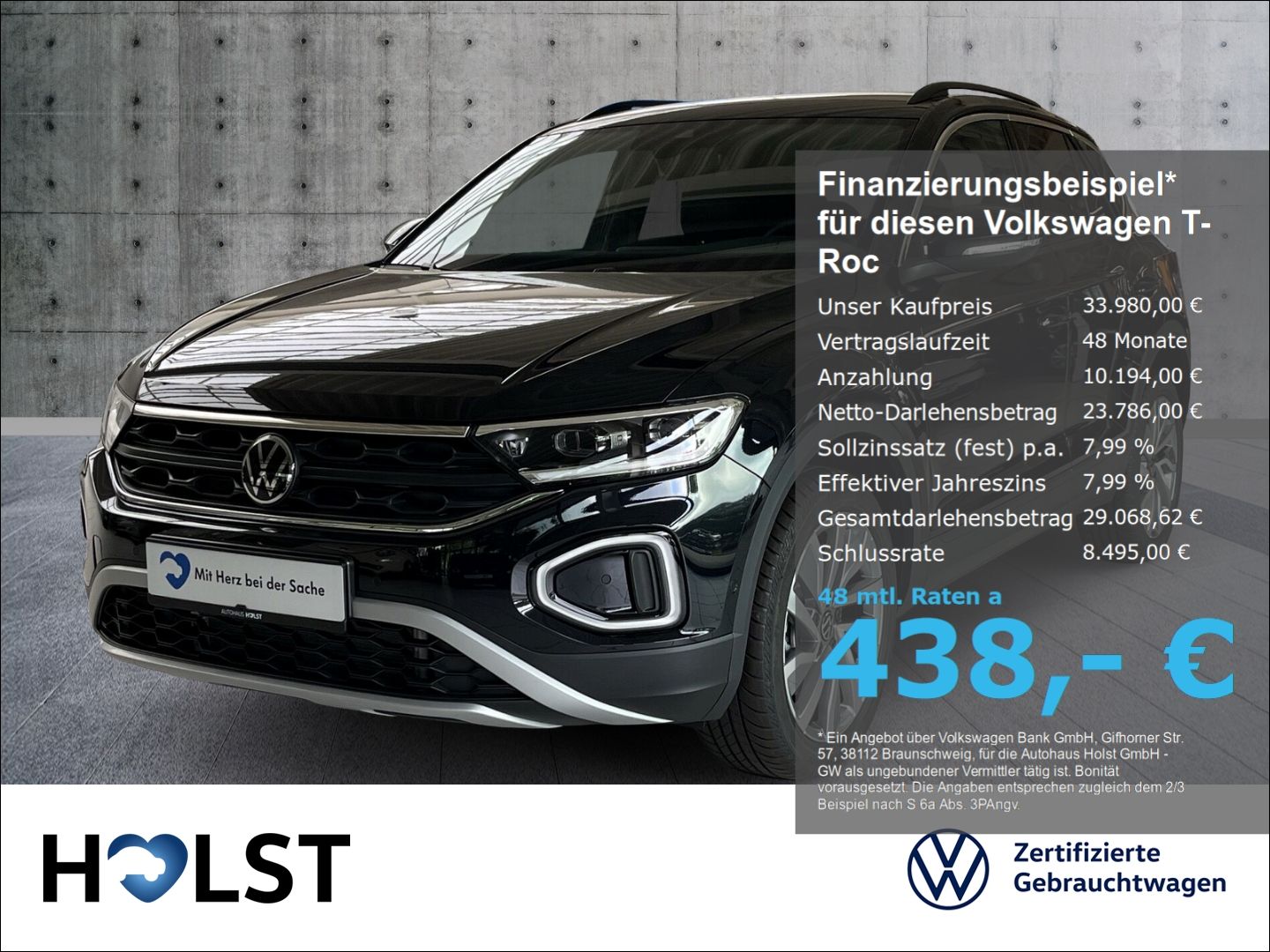 Volkswagen T-Roc GOAL 2.0TDI SCR 150 PS 7-Gang-DSG