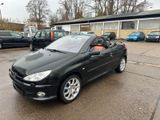 Peugeot 206 CC Cabrio 1,6 80KW,LEDER,KLIMA,TÜV12/2026 - Peugeot 206 mit Benzin-Antrieb: Schwarz, Leder, Cabrio