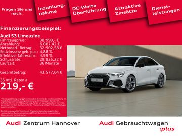 Audi Leasingangebot: Audi S3 Limousine 2.0 TFSI quattro Navi ACC virtual L