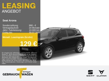 Seat Leasingangebot: Seat Arona 1.0 TSI DSG FR PARKLENK KAMERA NAVI LED