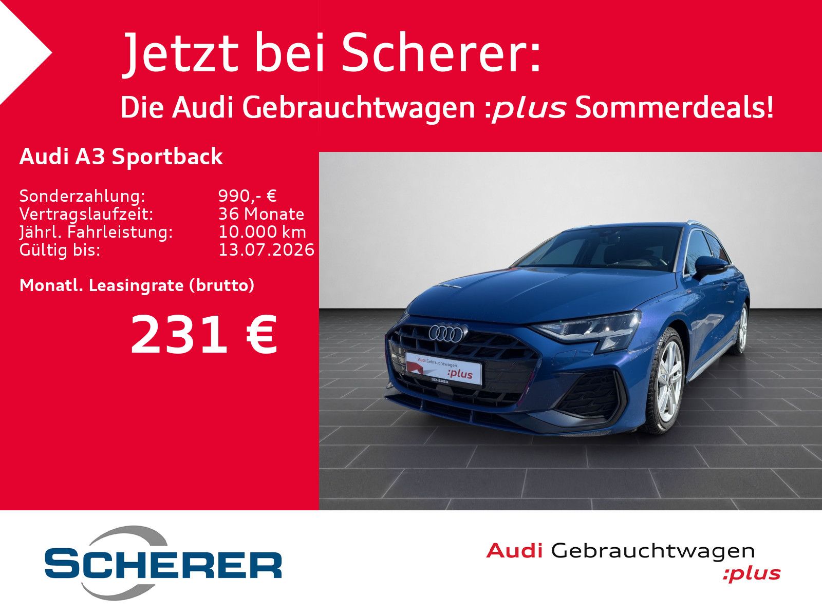 Audi A3 Sportback 30 TFSI S line S tronic SONOS HUD K