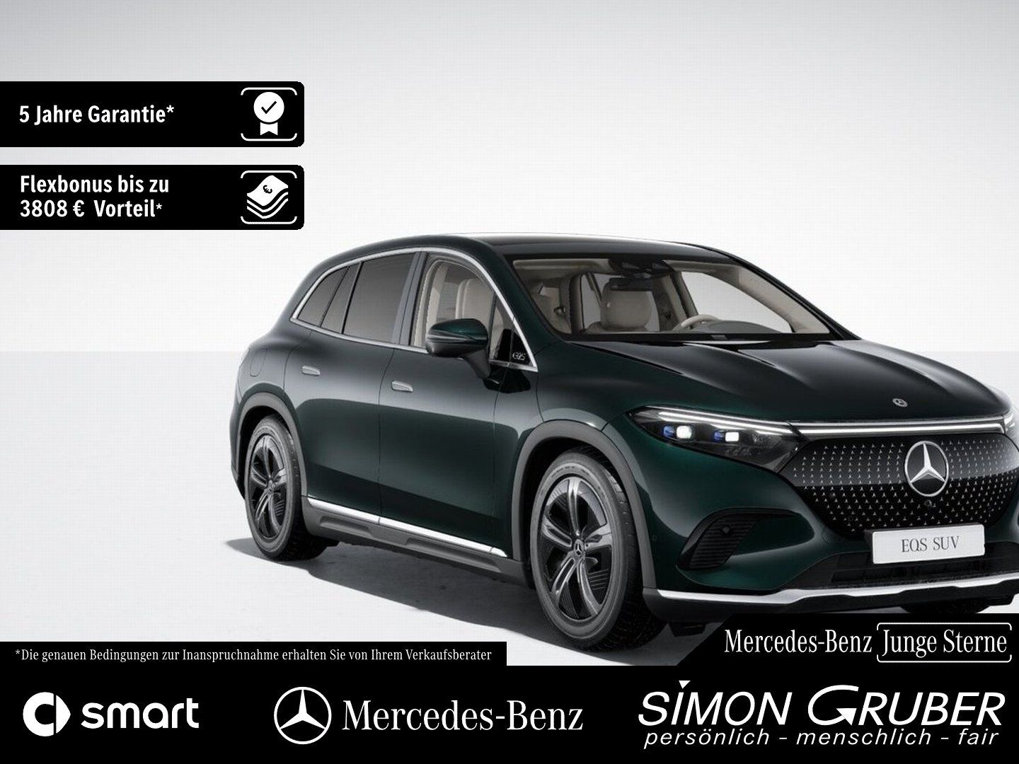 Fahrzeugabbildung Mercedes-Benz EQS 450 4M SUV Pano Burm Sitzklima Massage 7Sitz