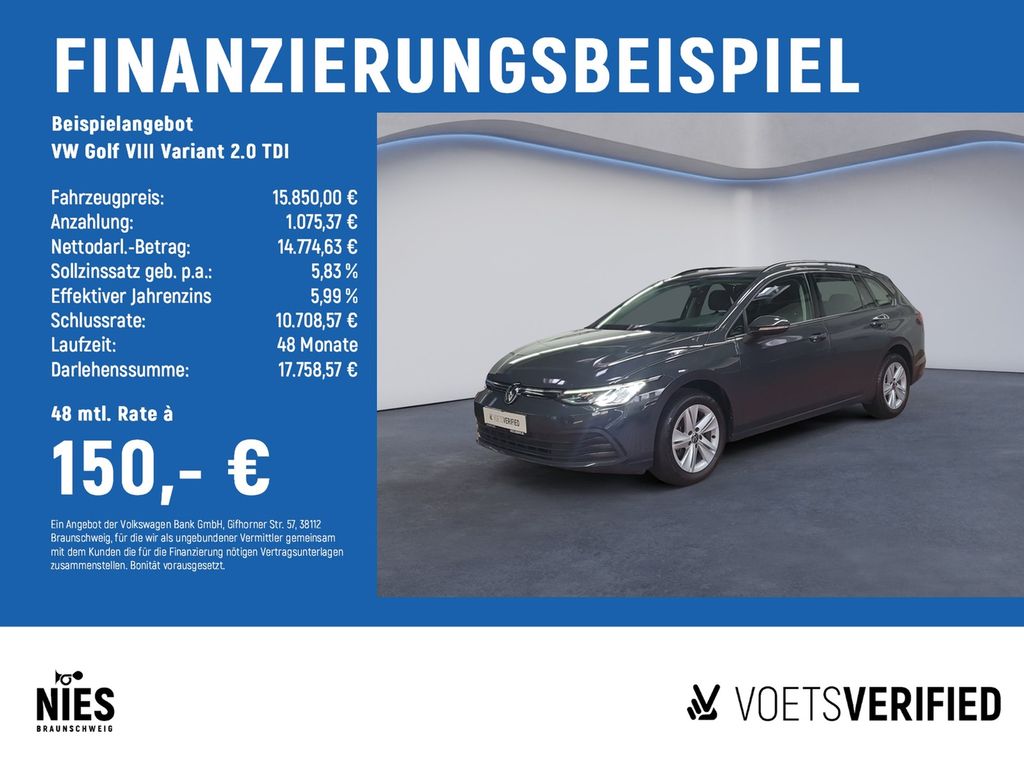 Golf VIII Variant 2.0 TDI KLIMA+PDC+LED