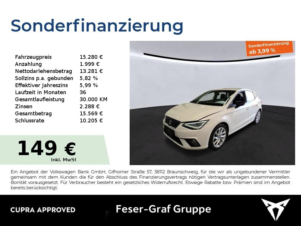 Seat Ibiza FR 1.0 TSI RFK*SH*LED*NAVI*PDC