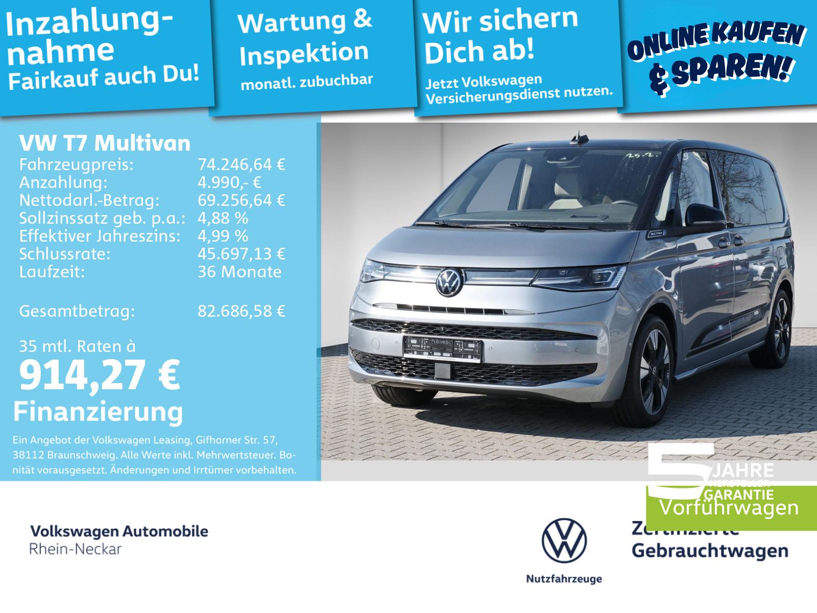 Volkswagen T7 Multivan EDITION 2.0 TDI DSG Klima AHK NAVI L