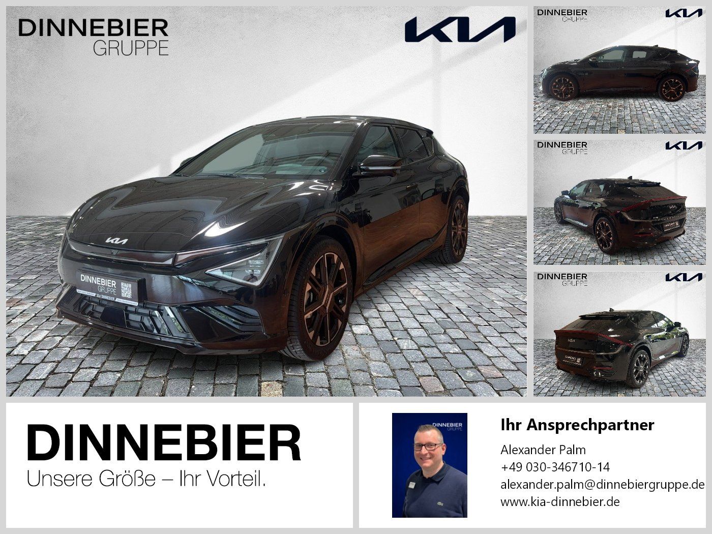 Kia EV6 GT-Line AWD+Glasdach+360°Kamera+LED+Navi