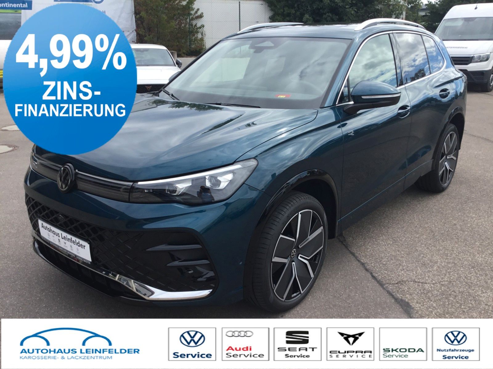 Fahrzeugabbildung Volkswagen Tiguan 2.0 TDI DSG 4M R-Line+AHK+20"+Matrix+Pano