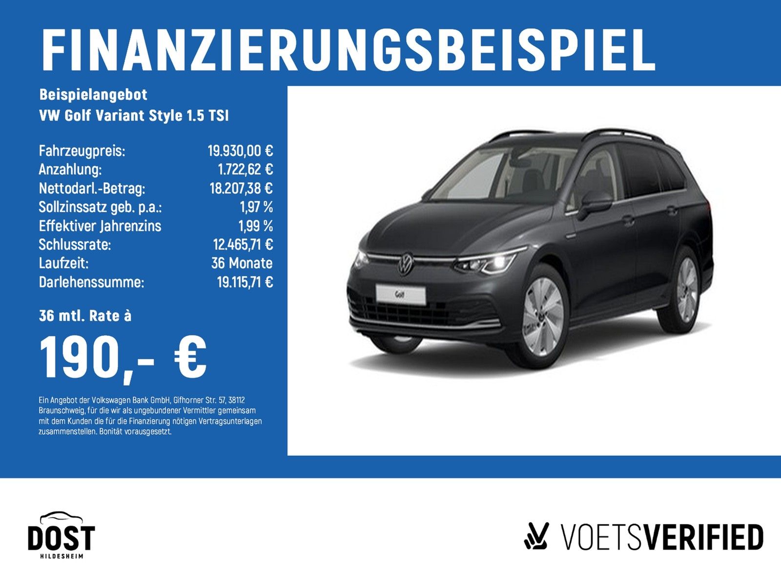 Volkswagen Golf Variant Style 1.5 TSI AHK+LED+RearView     