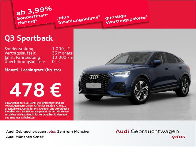 Audi Q3 Sportback 45 TFSI e S tronic S line ACC/AHK/V