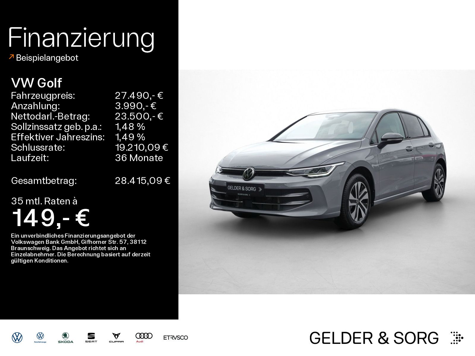 Volkswagen Golf 1.5 TSI Energy RFK*LED*DAB+*ACC*AHK*Digital