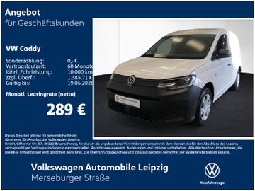 Volkswagen Leasingangebot: Volkswagen Caddy Cargo 2.0 l TDI 90 kW Preisvorteil 4127€