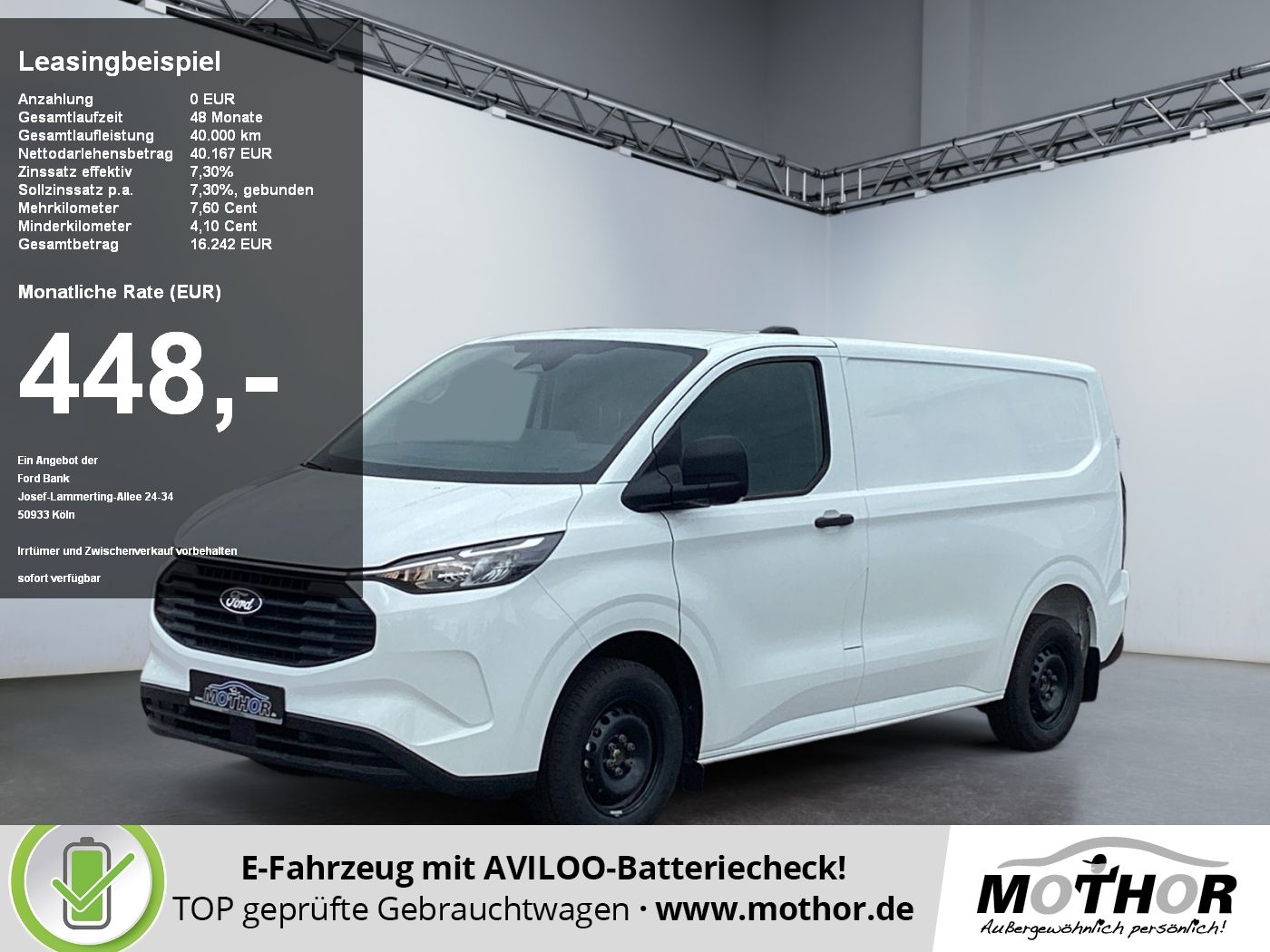 Ford Transit Custom 2.5 PHEV Automatik ACC PDC DAB