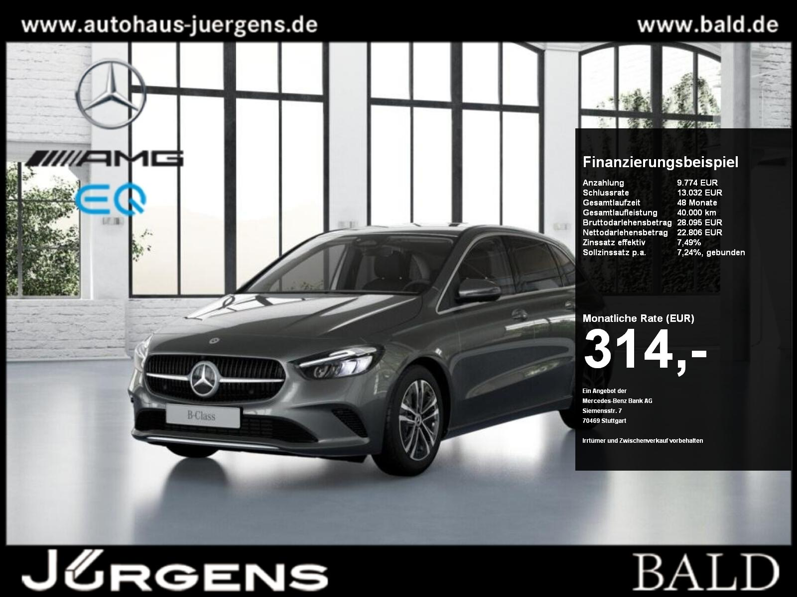 Mercedes-Benz B 200 d Progressive/LED/Cam/AHK/Distr/Winter/SHZ