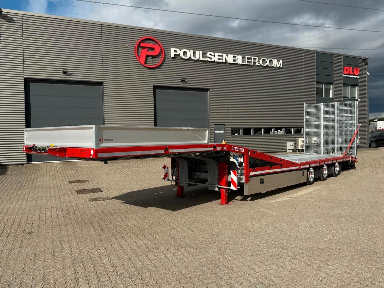 Andere Hangler 3-axle Machinery trailer with hydraulik 