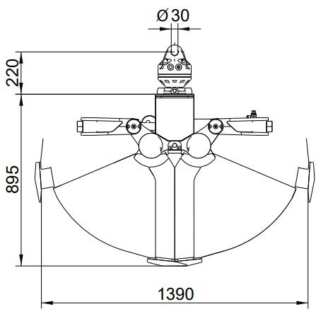 Fahrzeugabbildung Andere Kinshofer Grabgreifer / Greifer / KM 604 - 350