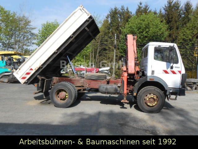 Mercedes-Benz MB 1717 AK Kipper Allrad mit Kran Atlas 100.1