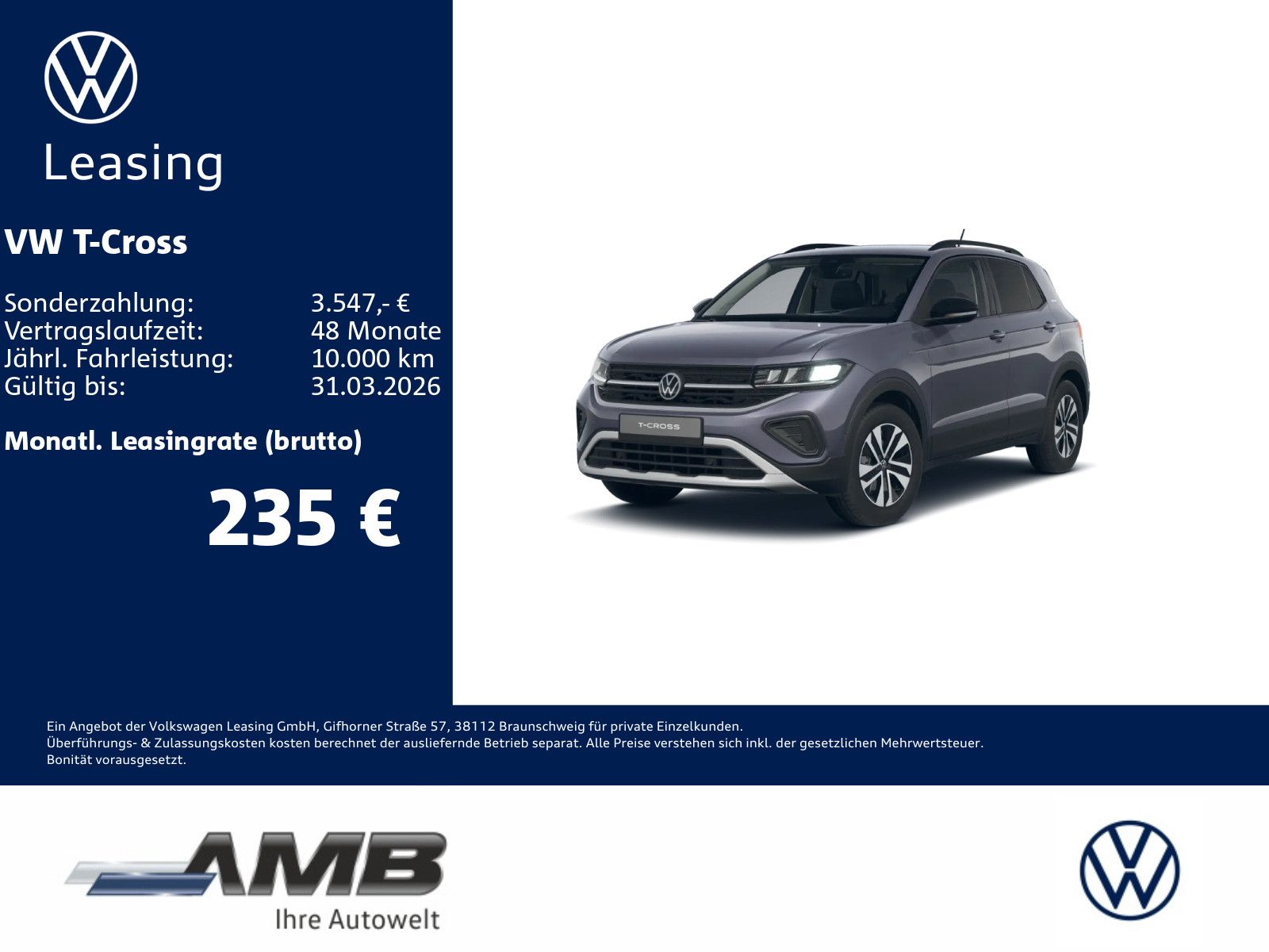 Volkswagen T-Cross Energy 1.0 TSI DSG/AHK/LED/Travel/Nav/RF