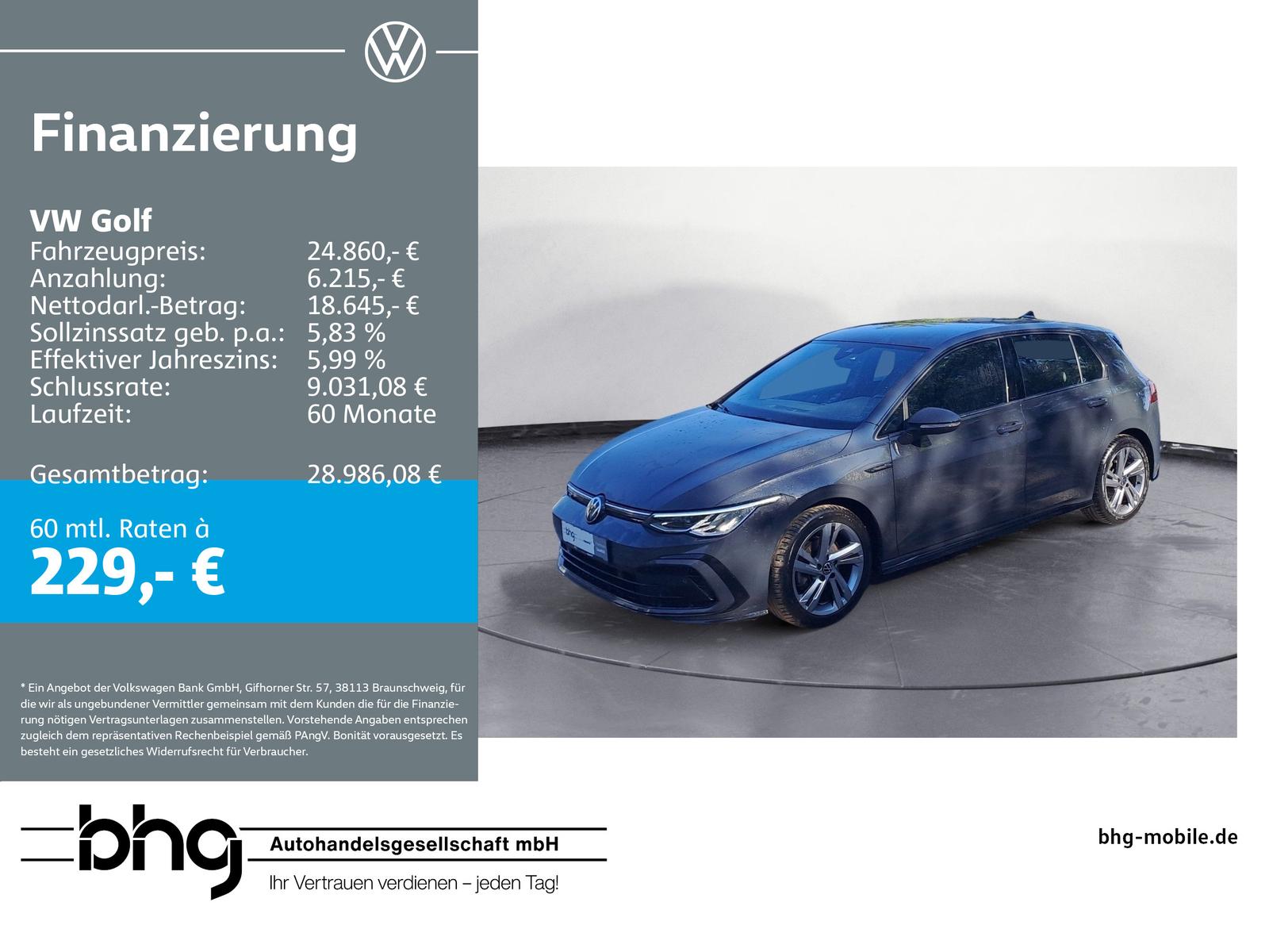 Volkswagen Golf R-Line 1.5 eTSI *KAMERA*LED*EINPARKHILFE*