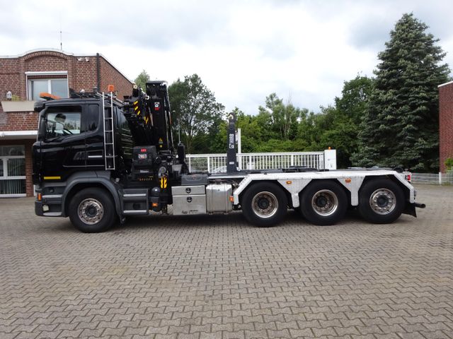 Scania R490 Abroller + HIAB 302E-6 Bj.2021 !Kran TRIDEM