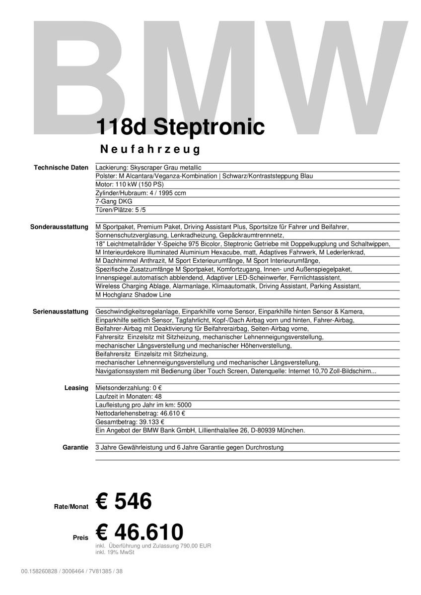 BMW 118d Steptronic M Sportpaket Klimaaut. imagem 2