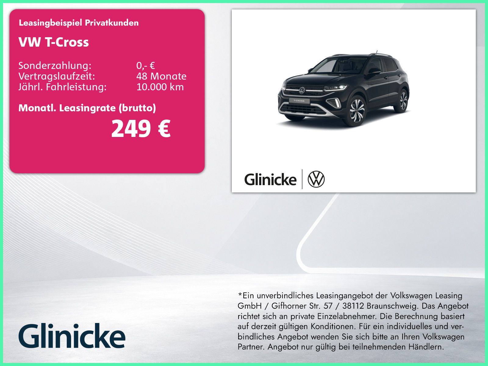 Volkswagen T-Cross Style 1.0 l TSI 85 kW (116 PS) 7-Gang-Do