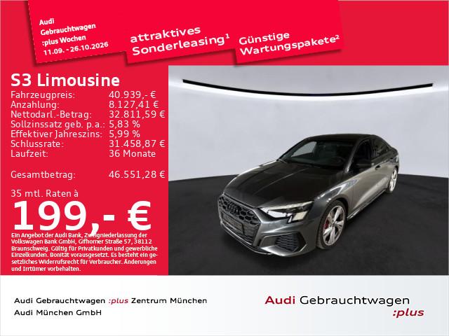 Audi S3 Limousine TFSI S tronic PanoMatrixSSitzeB 2024
