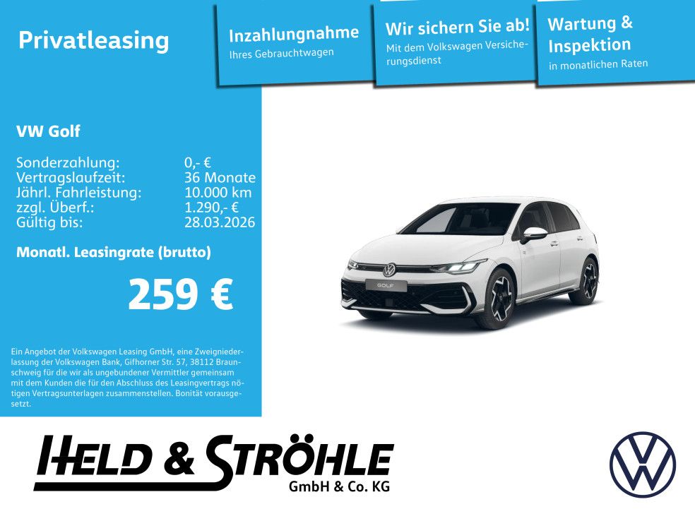 Volkswagen Golf R-Line 1,5 l TSI 6-Gang HUD WKR Licht&Sicht
